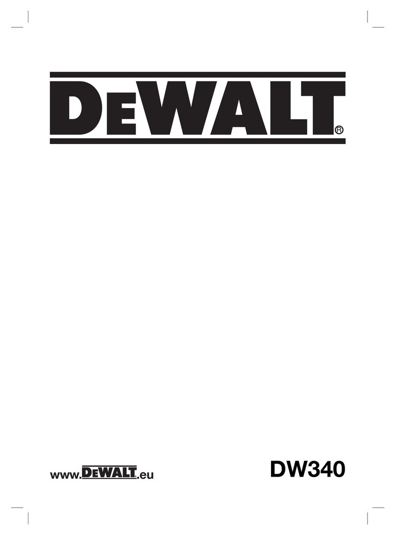 DeWalt DW340 User manual