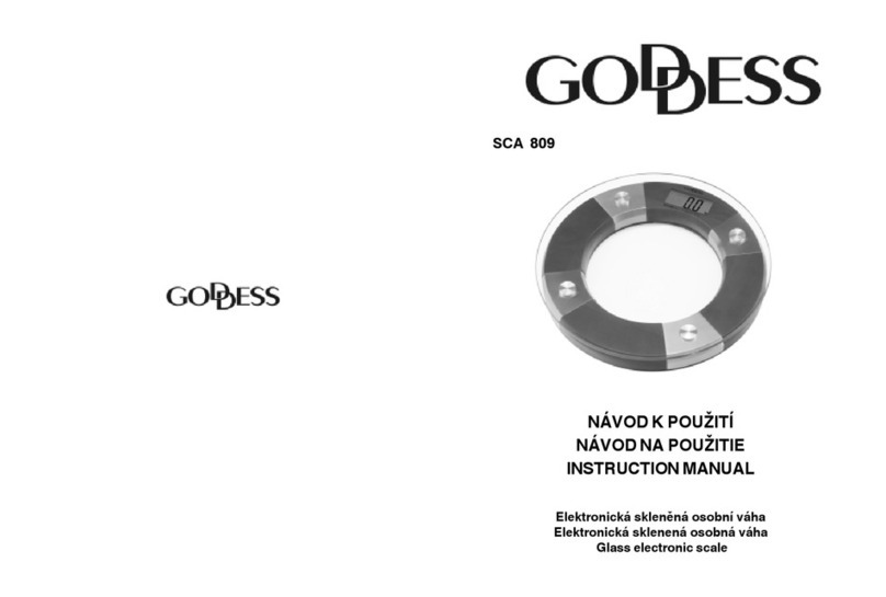 Goddess SCA 809 instruction manual