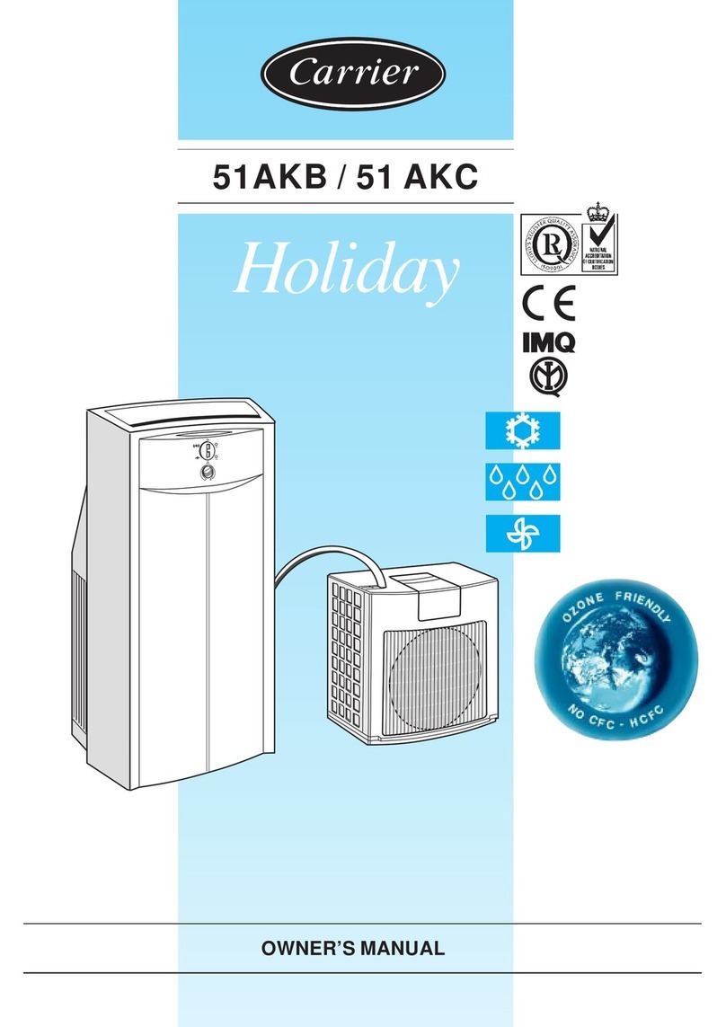Carrier Holiday 51AKB User manual