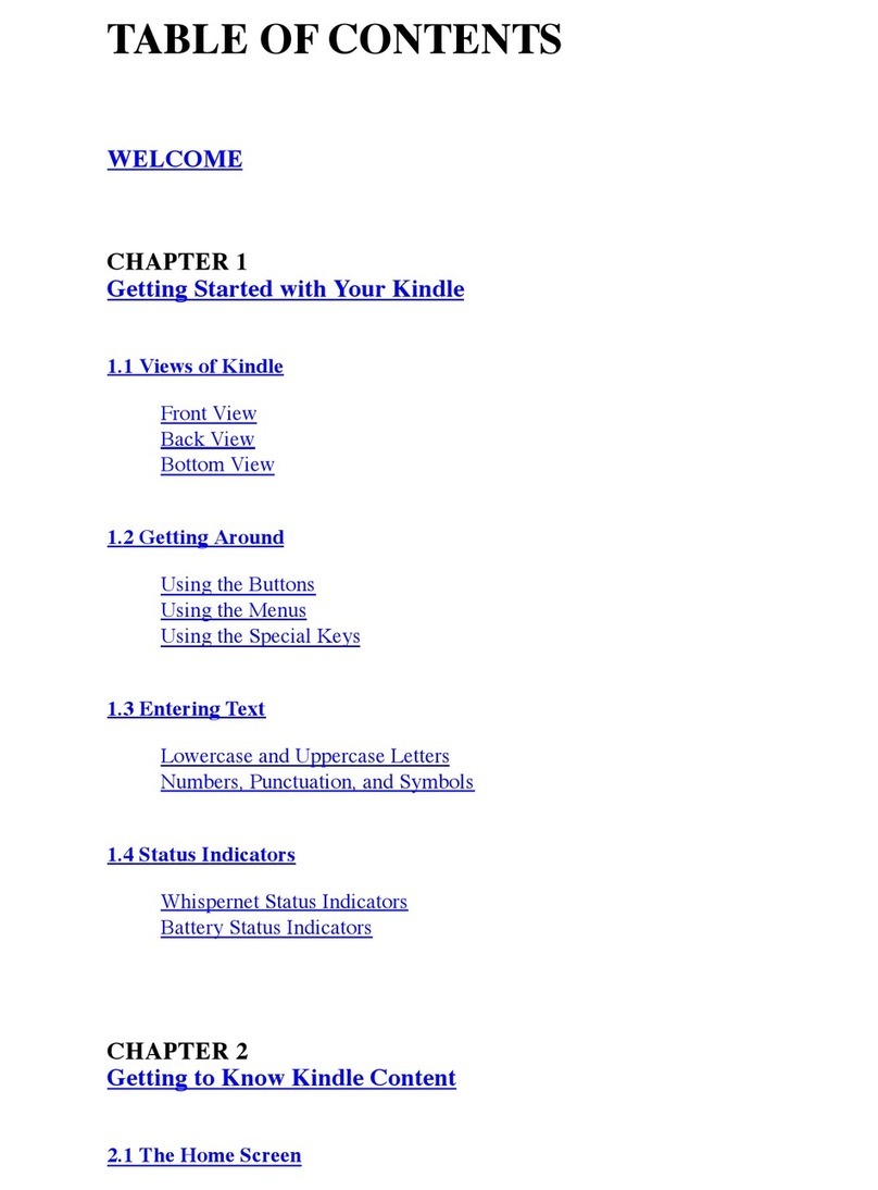Amazon Kindle Fire User manual Amazon Kindle Fire User manual