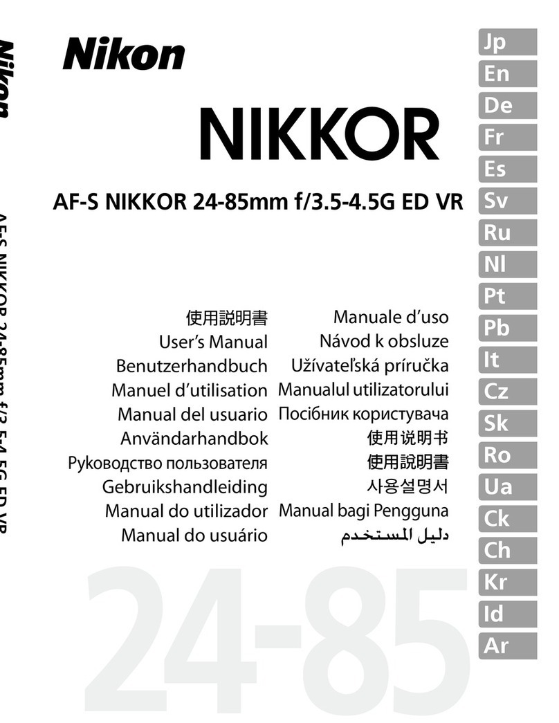 Nikkor AF-S  24-85mm f/3.5-4.5G ED VR User manual