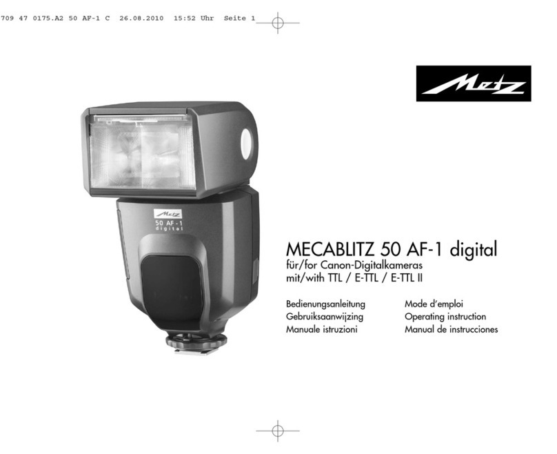 Metz MECABLITZ 50 AF-1 Operating	 instruction