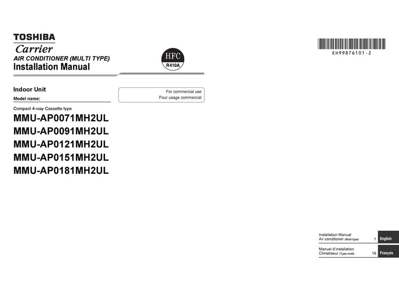 Toshiba Carrier MMU-AP0071MH2UL User manual