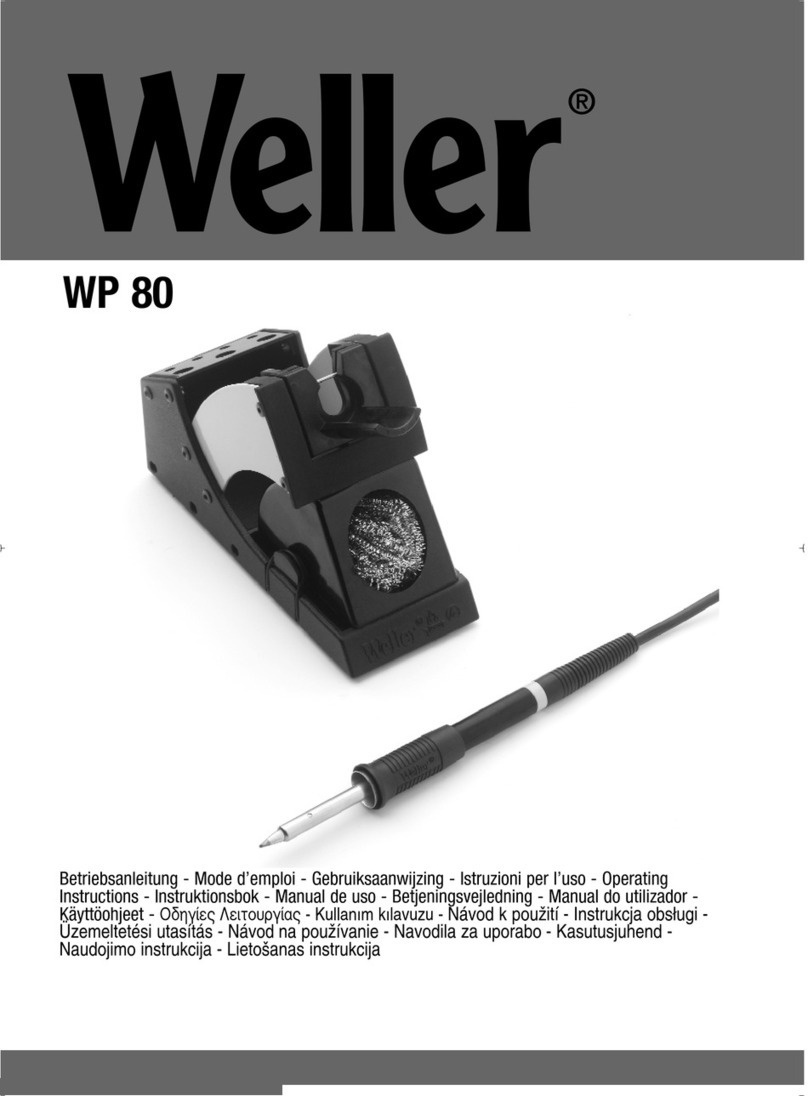 Weller wp 80 User manual Weller wp 80 User manual