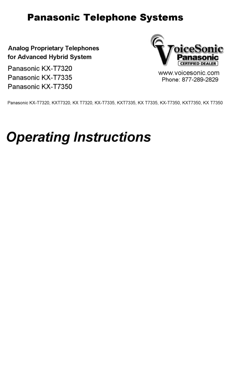 Panasonic KX-T7320 User manual