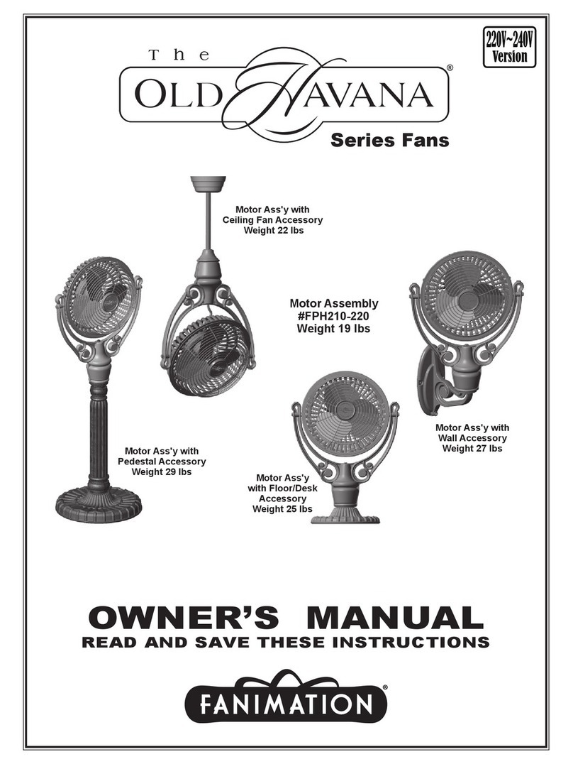 Fanimation Old Havana Series User manual