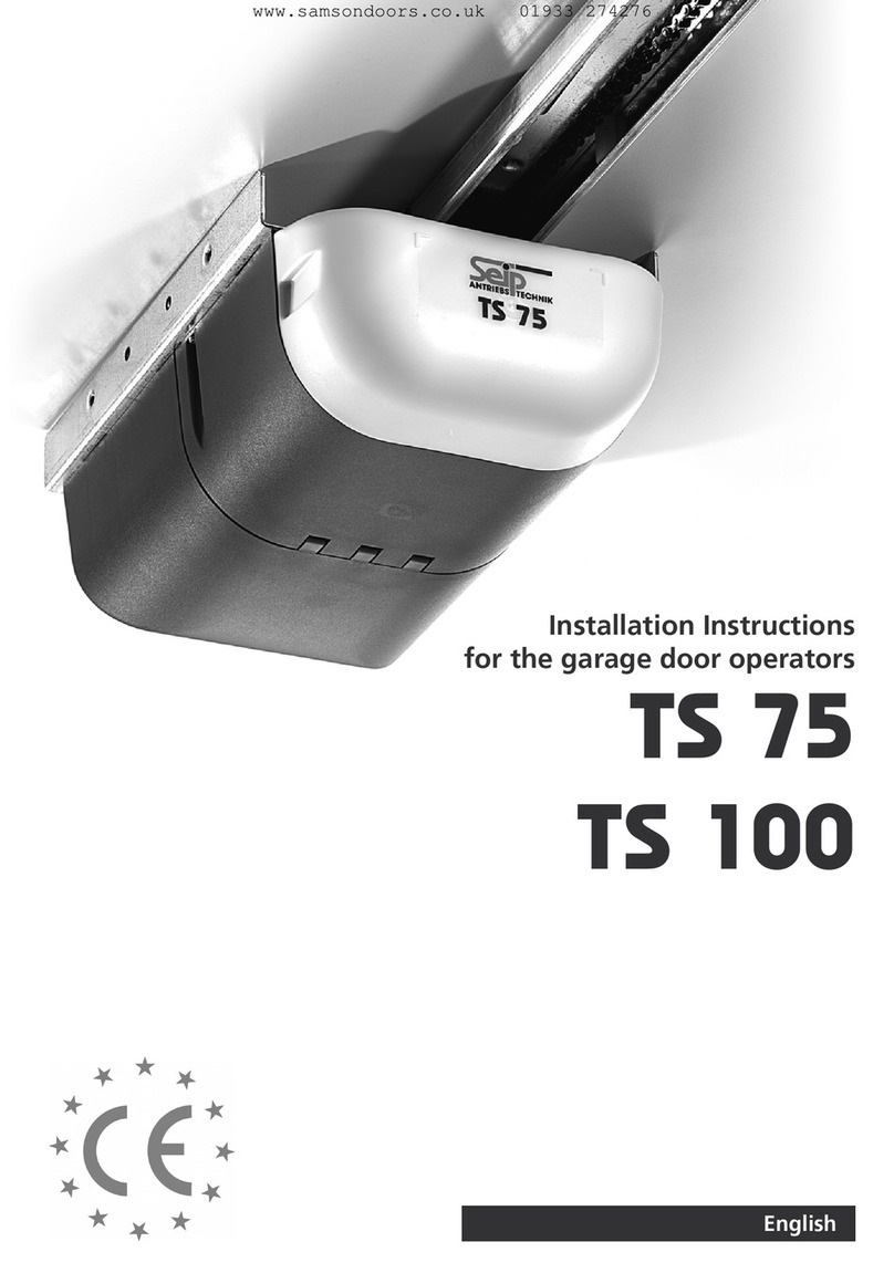 Seip TS 75 User manual