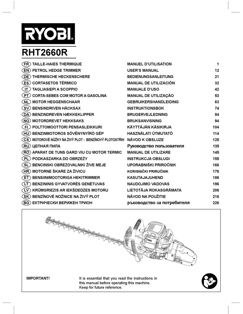 Ryobi RHT2660R User manual Ryobi RHT2660R User manual
