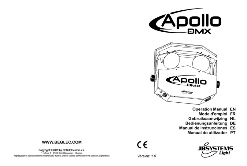 JB Systems Apollo DMX Operation manual