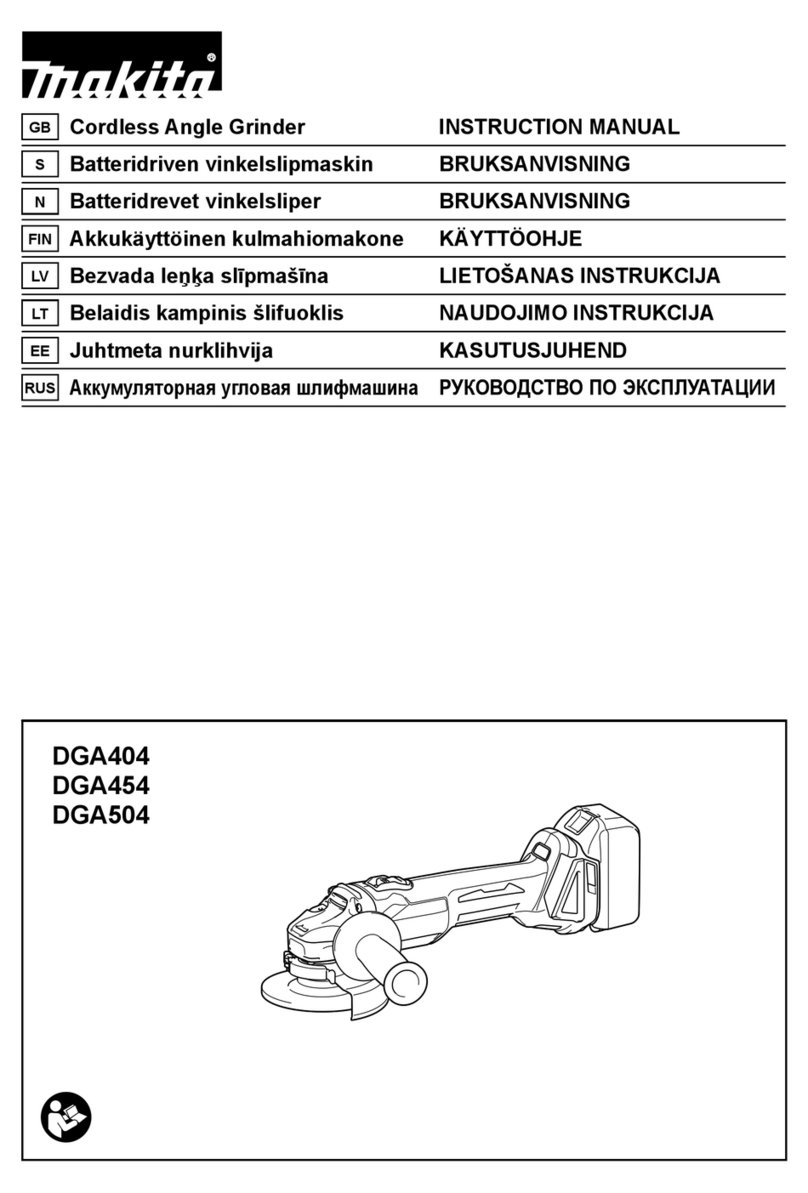 Makita DGA454 User manual