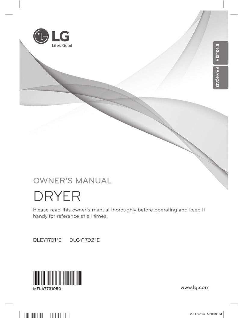 LG DLEY1701*E owner's manual