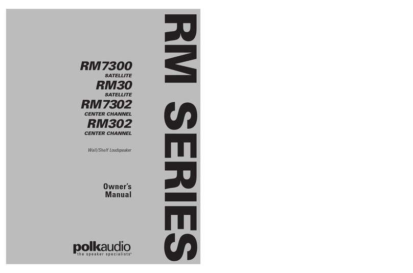 Polk Audio RM7300 owner's manual