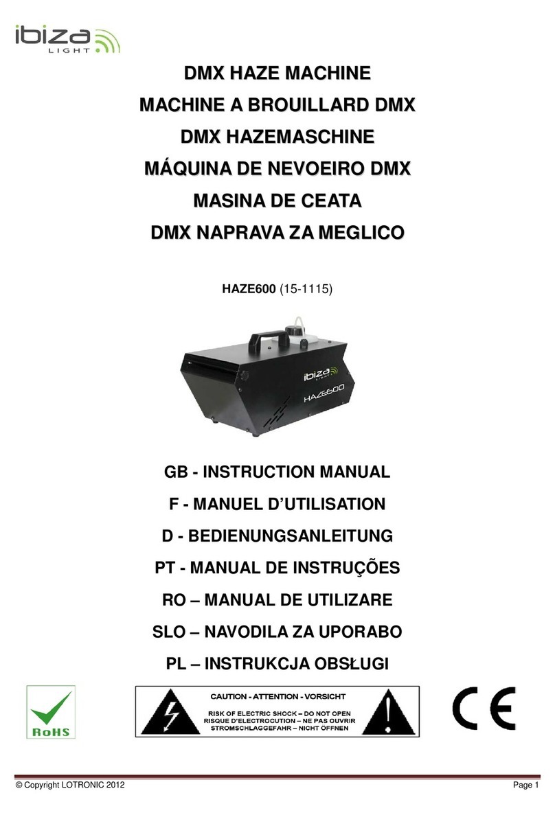 Ibiza HAZE600 instruction manual