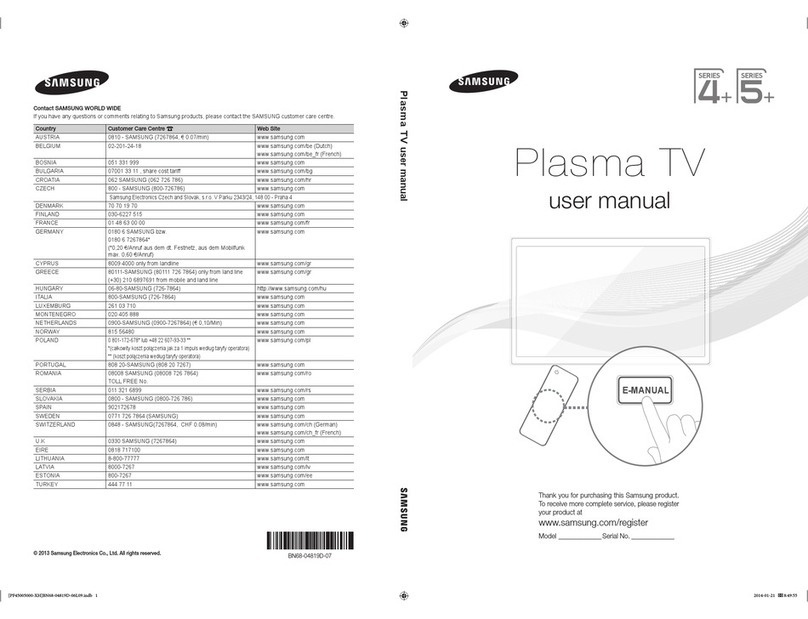 Samsung PS43F4500AW user manual