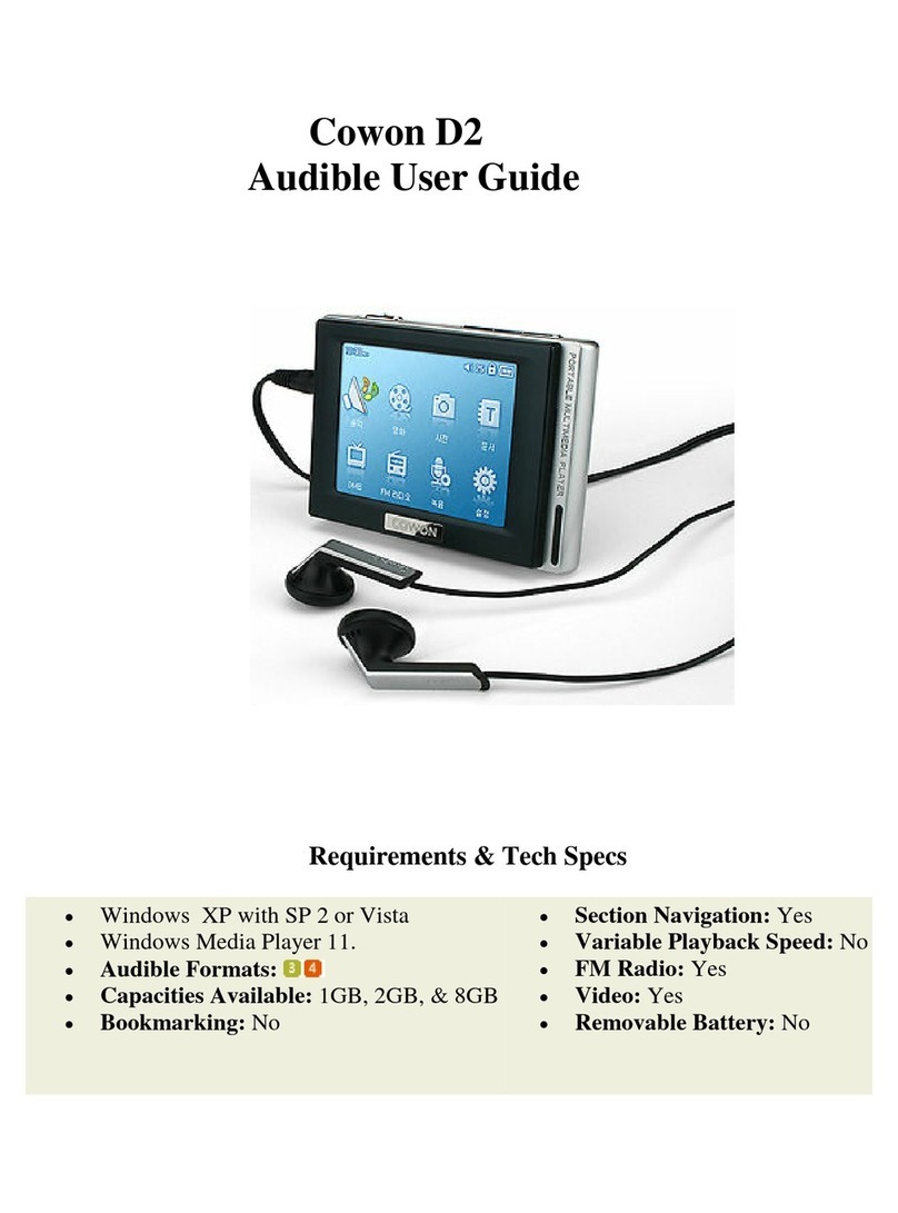 Cowon COWON D2 user guide