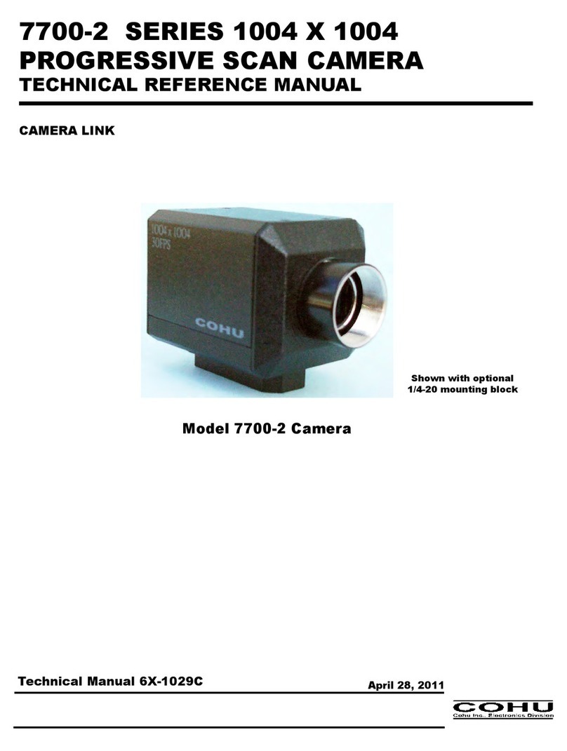 COHU 7700-2 SERIES 1004 X 1004 Product manual