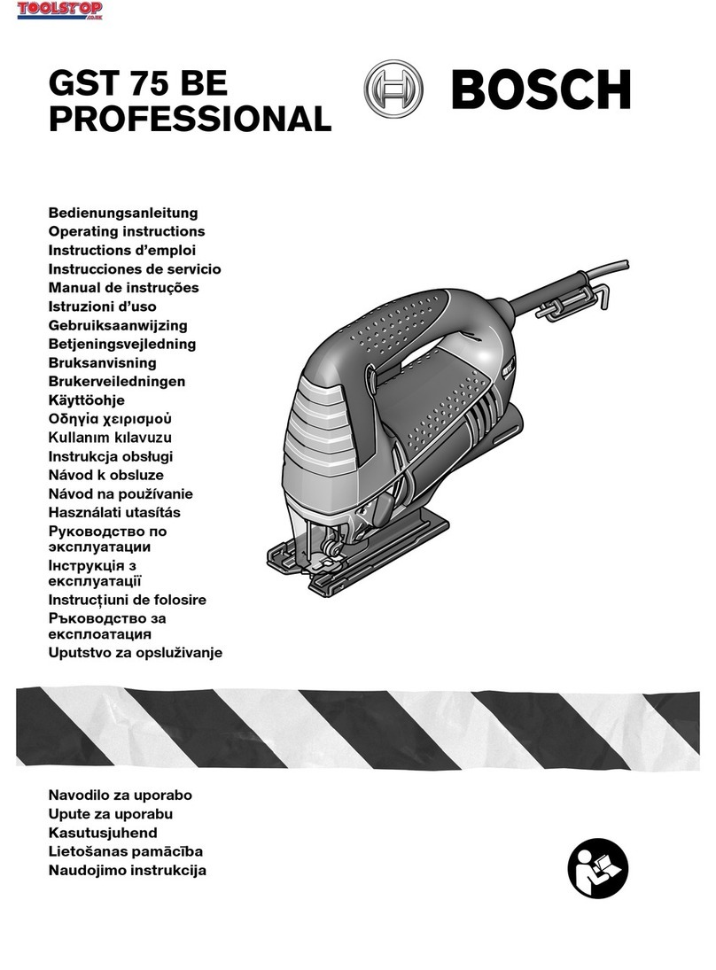 Bosch GST 75 BE PROFESSIONAL User manual