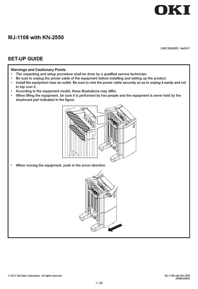 Oki MJ-1108 User manual