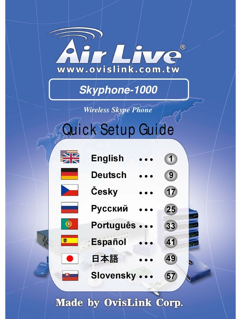 AirLive Skyphone-1000 Quick setup guide