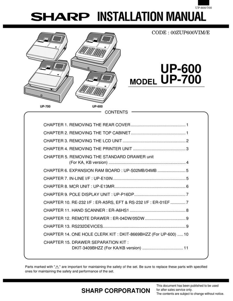 Sharp UP-600 User manual