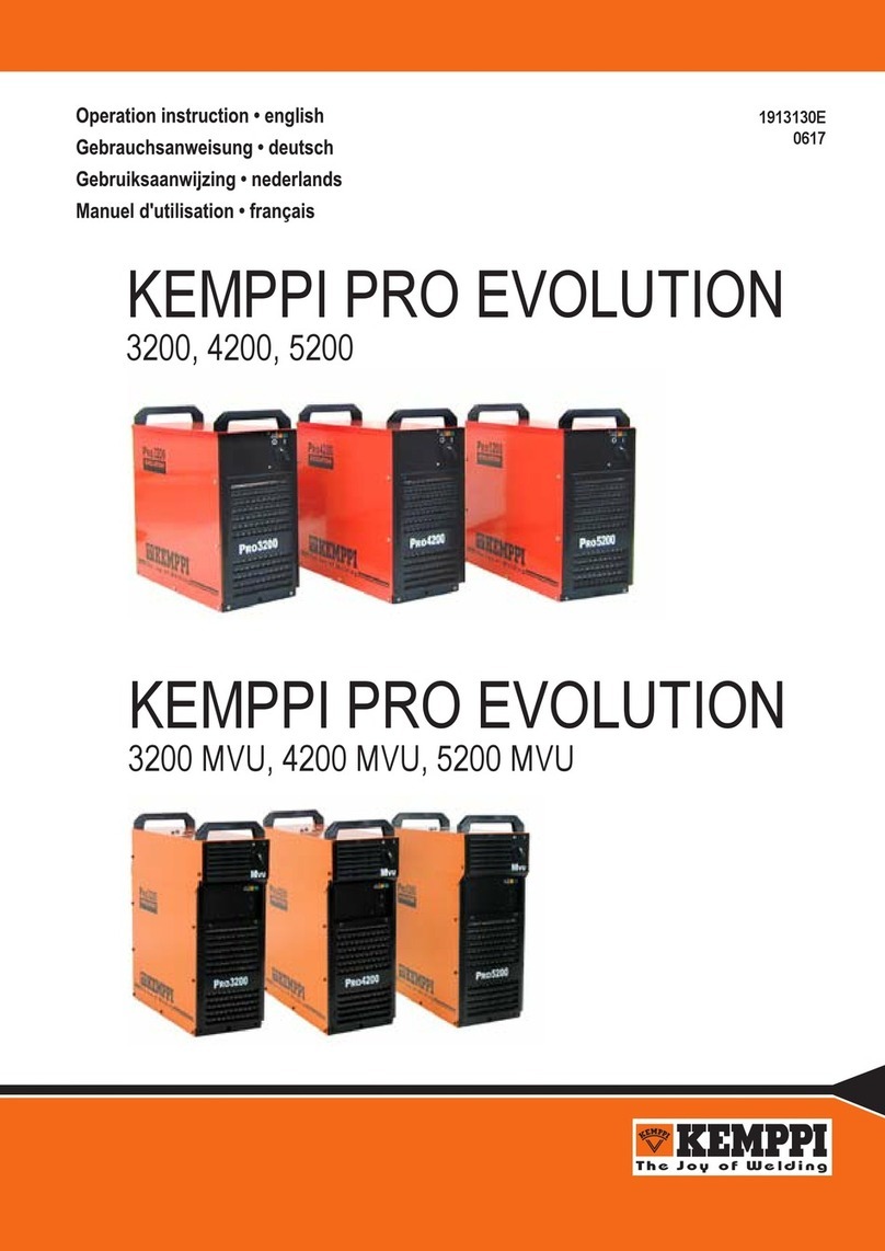 Kemppi Pro Evolution 3200 operation instruction