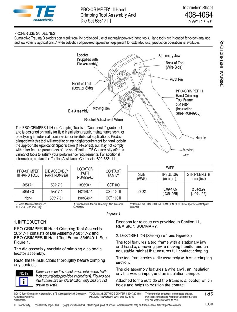 TE Pro Crimper III 58517-1 Original instructions