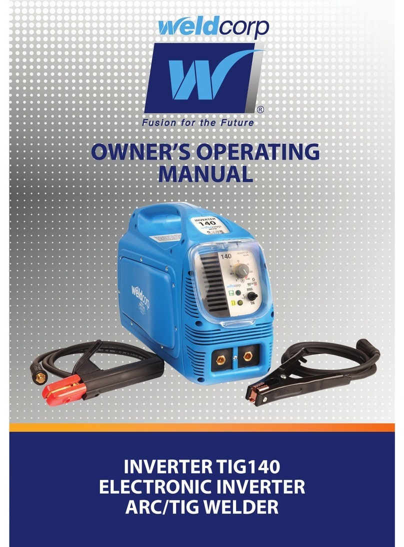 WeldCorp INVERTER TIG140 Owner's operating manual