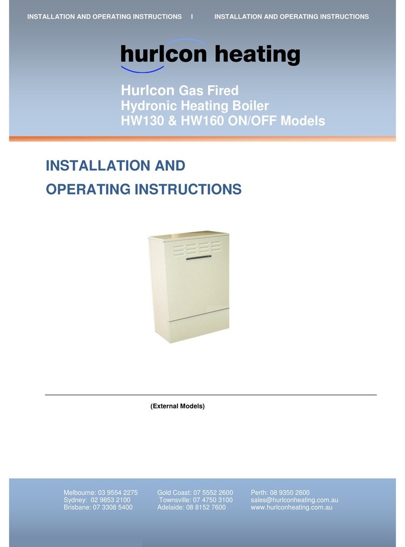 hurlcon HW130 Installation and operating instructions