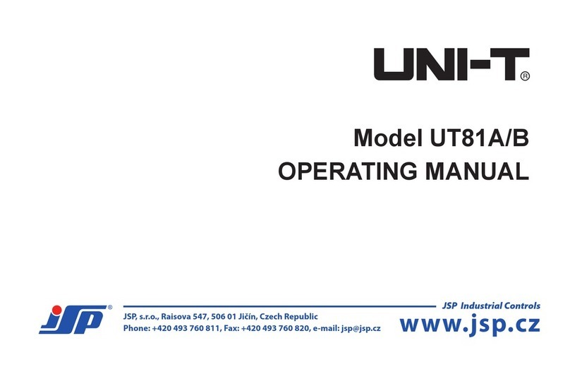 Unit UT81B User manual
