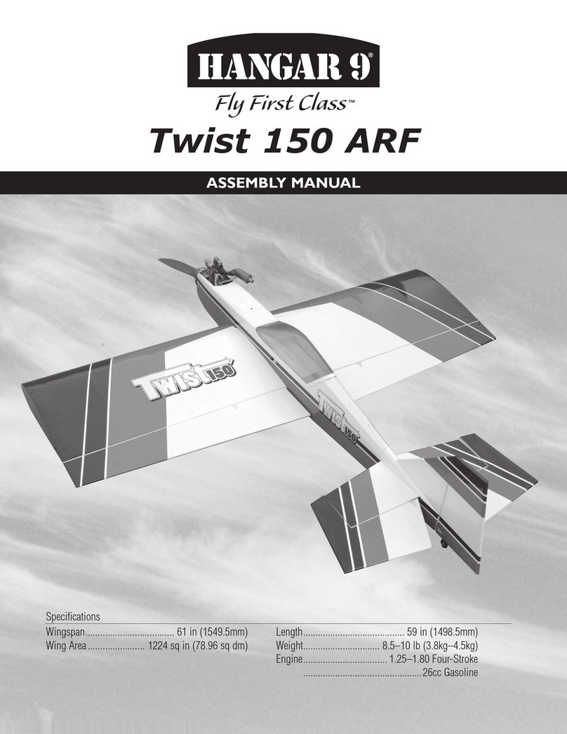 Hangar 9 twist 150 ARF Assembly manual