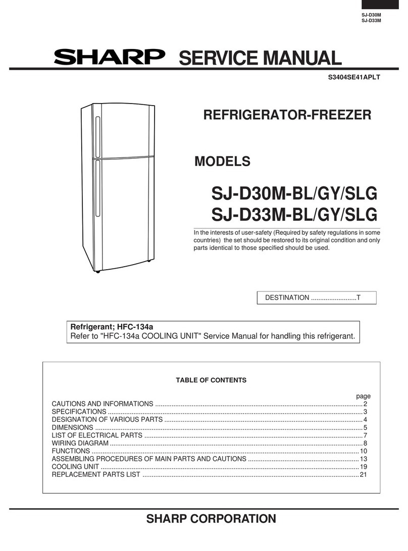 Sharp SJ-D30M-BL/GY/SLG User manual