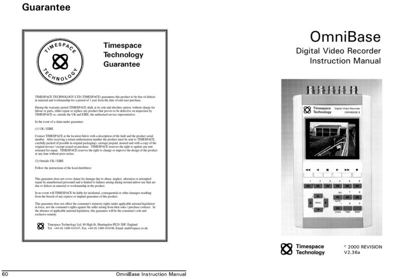 Timespace OmniBase 8 User manual