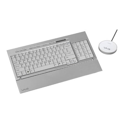 Sony VGPWKB5 - VAIO Wireless Keyboard User manual Sony VGPWKB5 - VAIO Wireless Keyboard User manual
