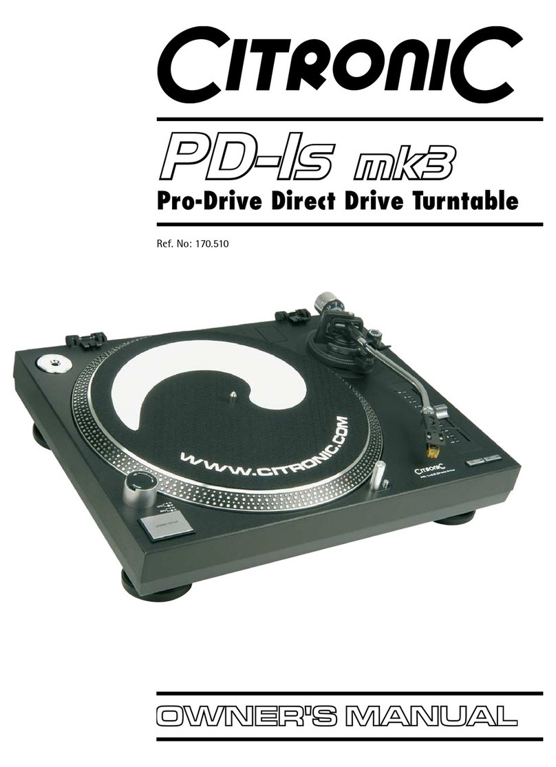 Citronic PD-1s mk3 owner's manual