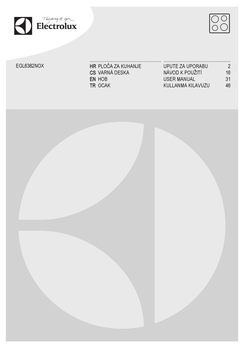 Electrolux EGL6382NOX user manual