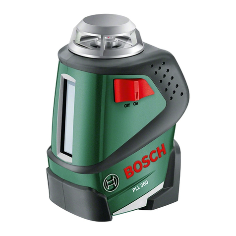 Bosch PLL 360 User manual Bosch PLL 360 User manual