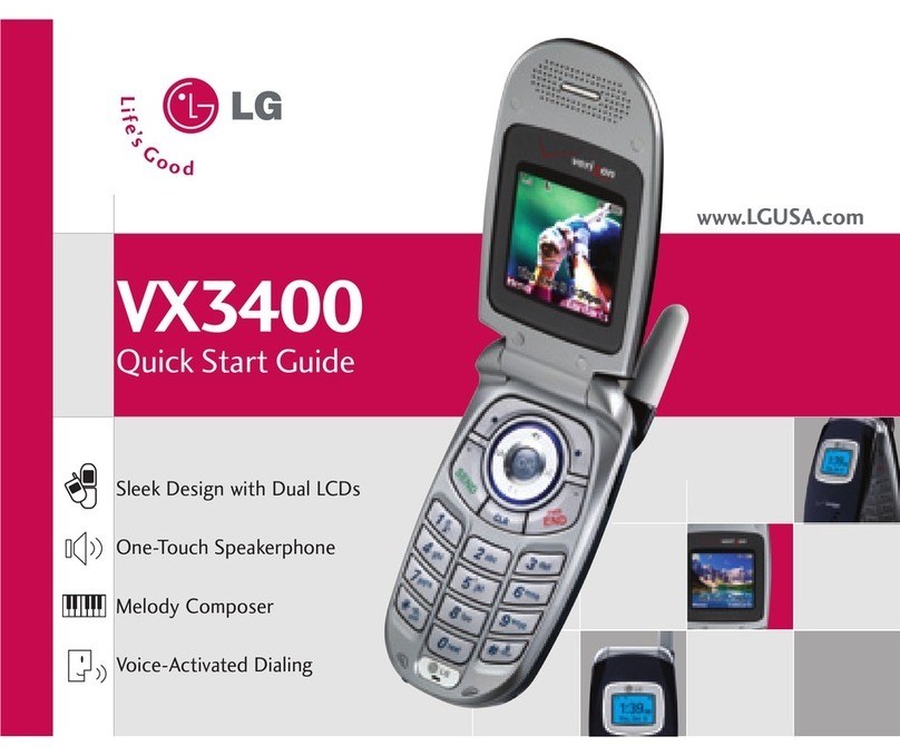 LG VX3400 User manual