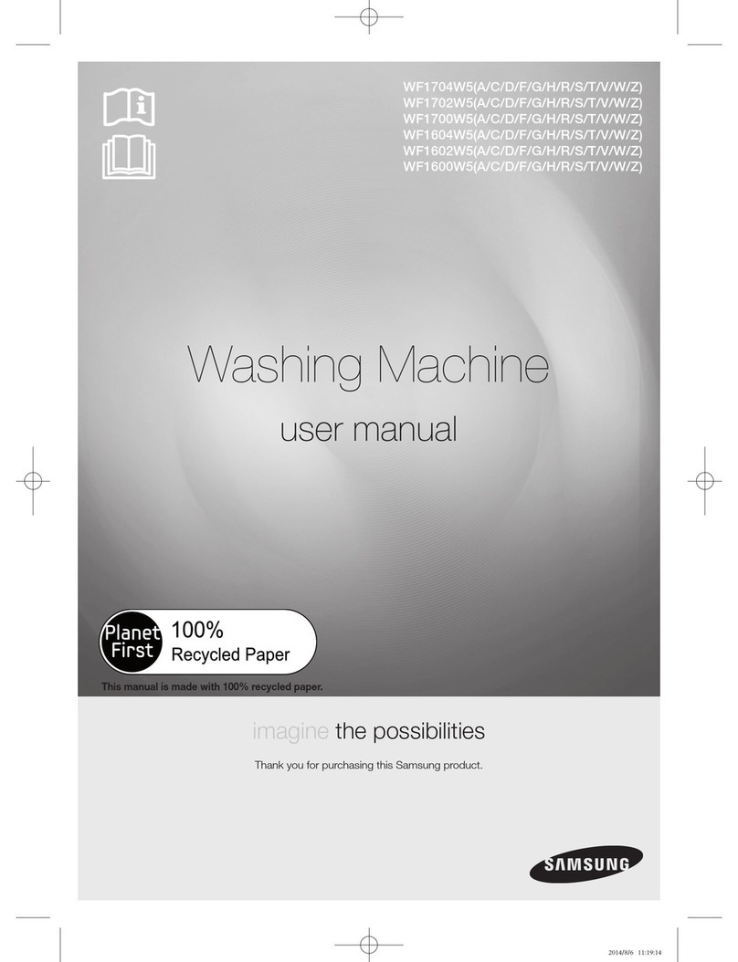 Samsung WF1704W5(A/C/D/F/G/H/R/S/T/V/W/Z) user manual Samsung WF1704W5(A/C/D/F/G/H/R/S/T/V/W/Z) user manual