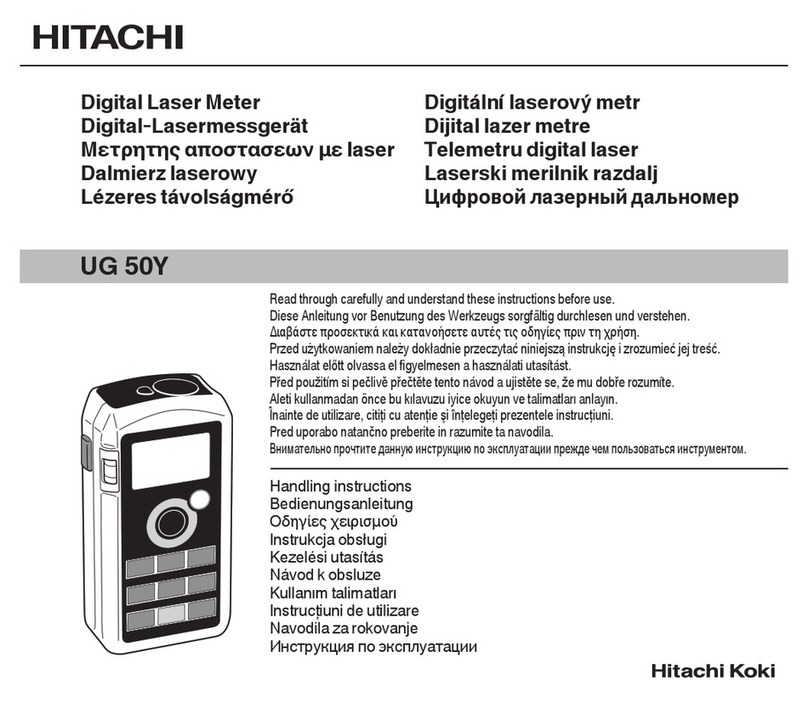 Hitachi UG 50Y Handling instructions