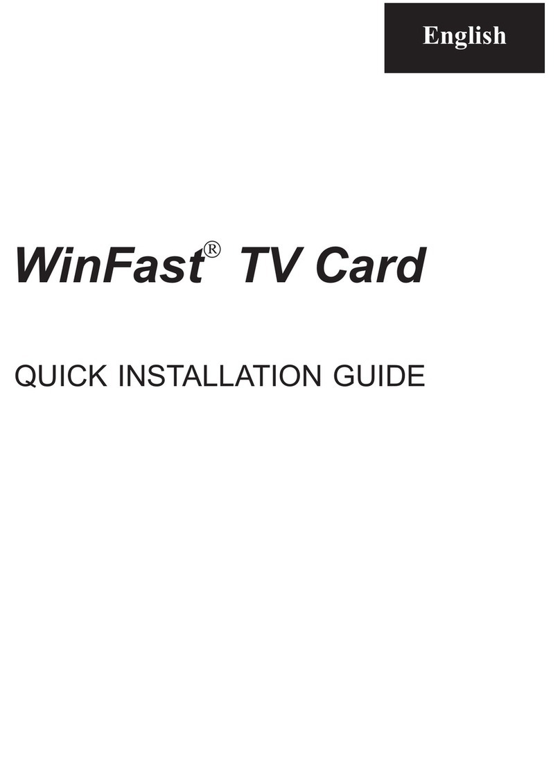 Leadtek WinFast TV USB Series Quick installation guide