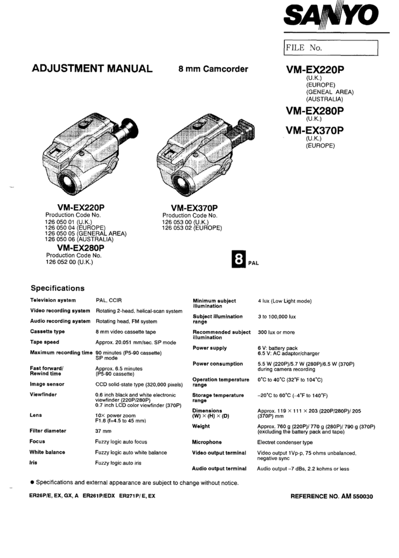 Sanyo VM-EX220P Guide