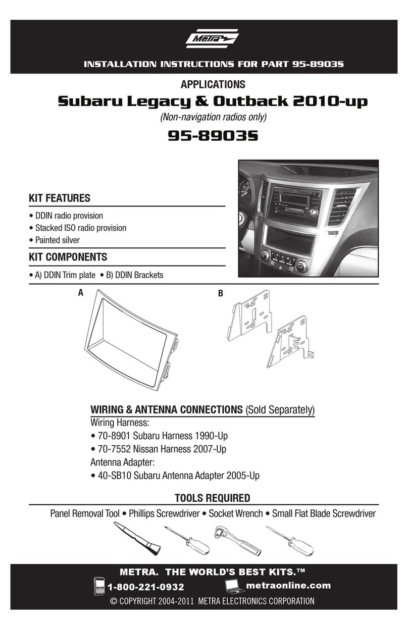 Metra Electronics 95-8903S installation instructions