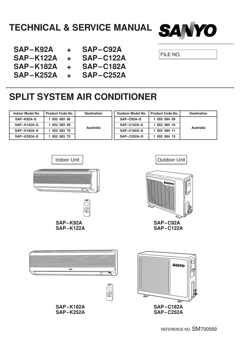 Sanyo SAP-K92A Operating manual Sanyo SAP-K92A Operating manual