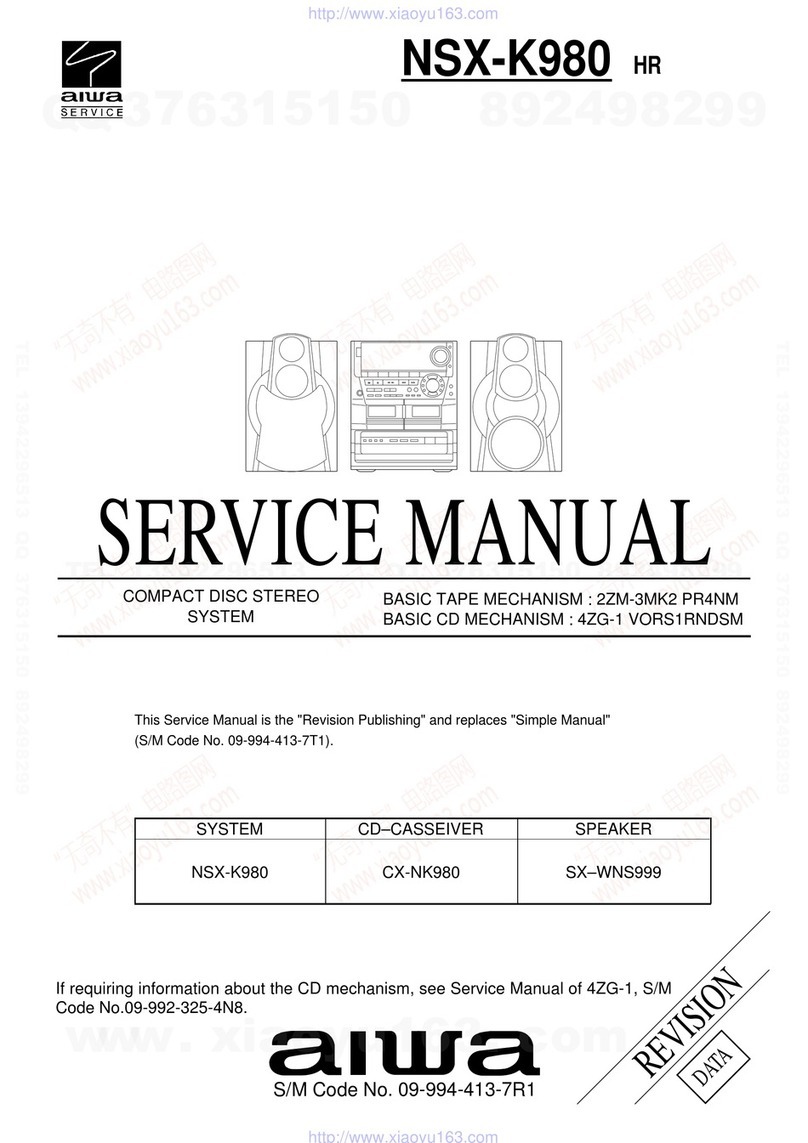 Aiwa NSX-K980 HR User manual