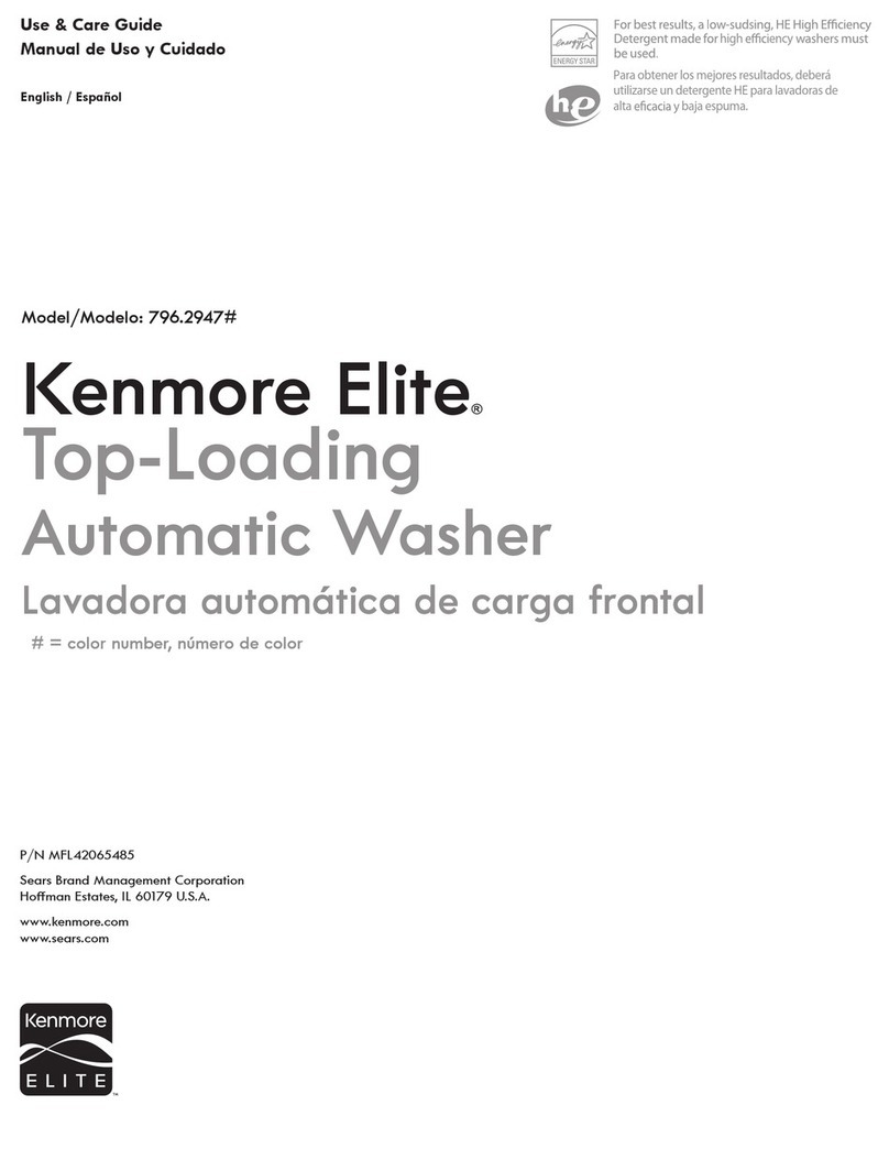 Kenmore elite 796.2947 Series Use & care guide