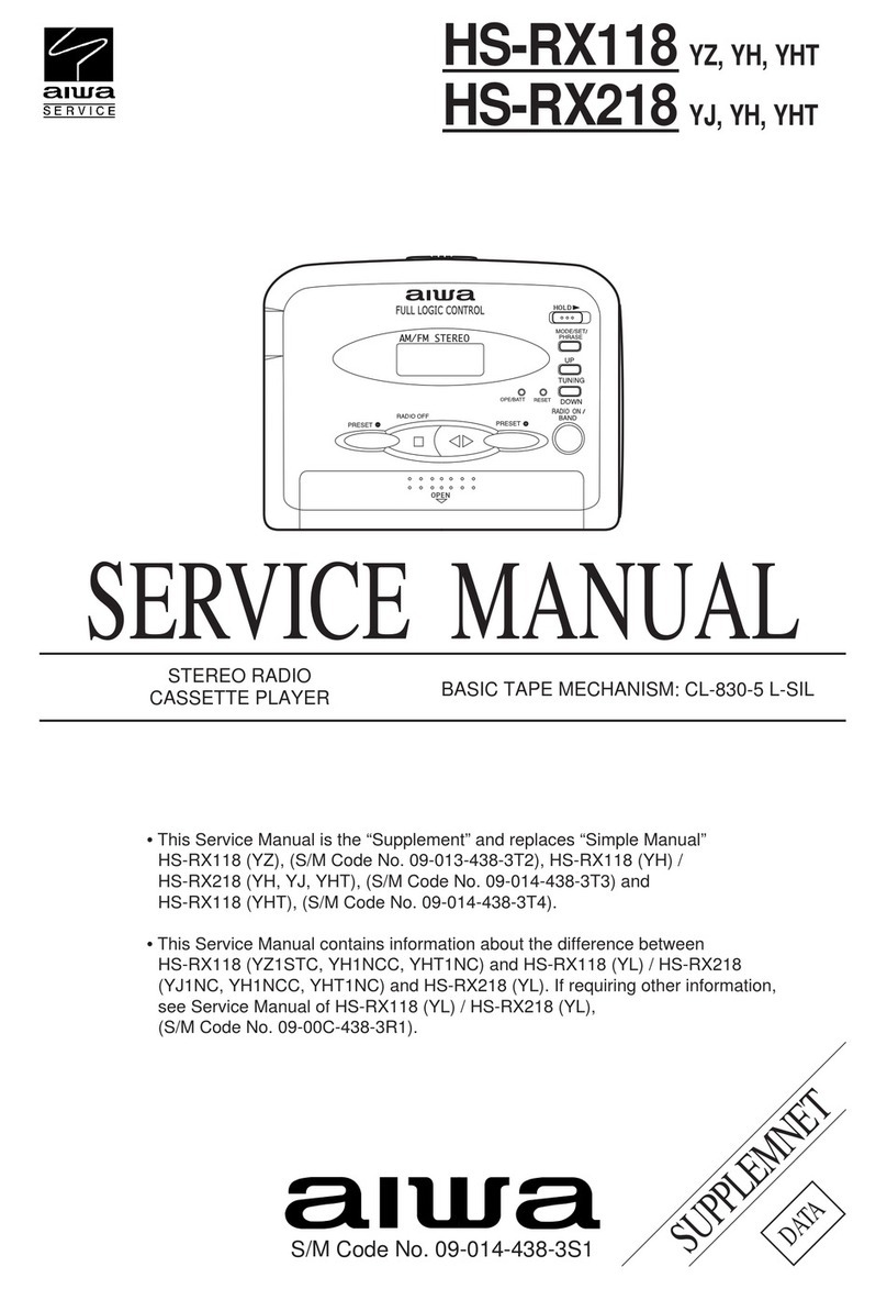 Aiwa CL-830-5 L-SIL Service manual