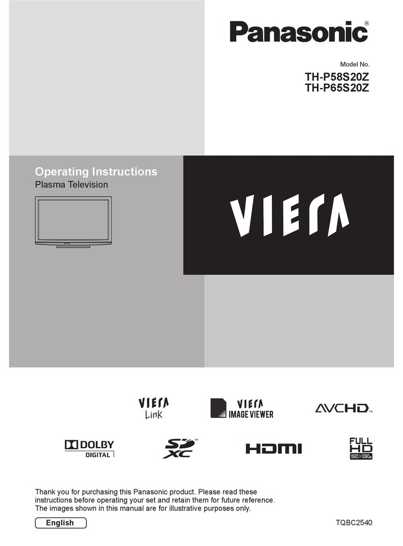 Panasonic VIERA TH-P58S20Z User manual