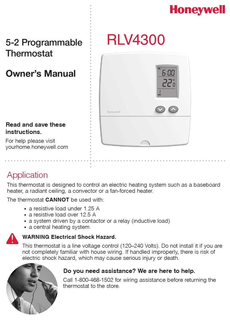 Honeywell RLV4300 User manual