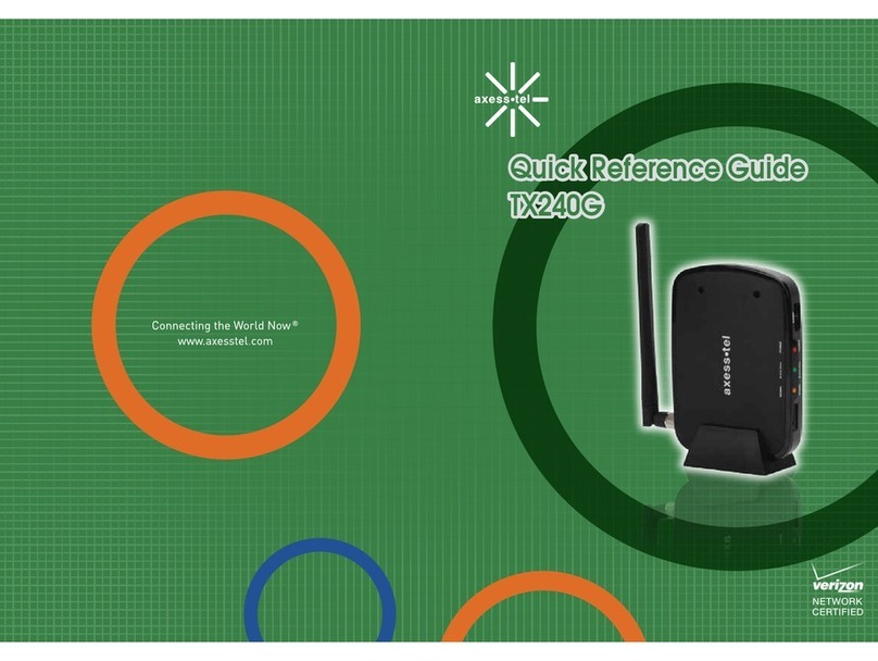 Verizon tx240g Quick reference guide