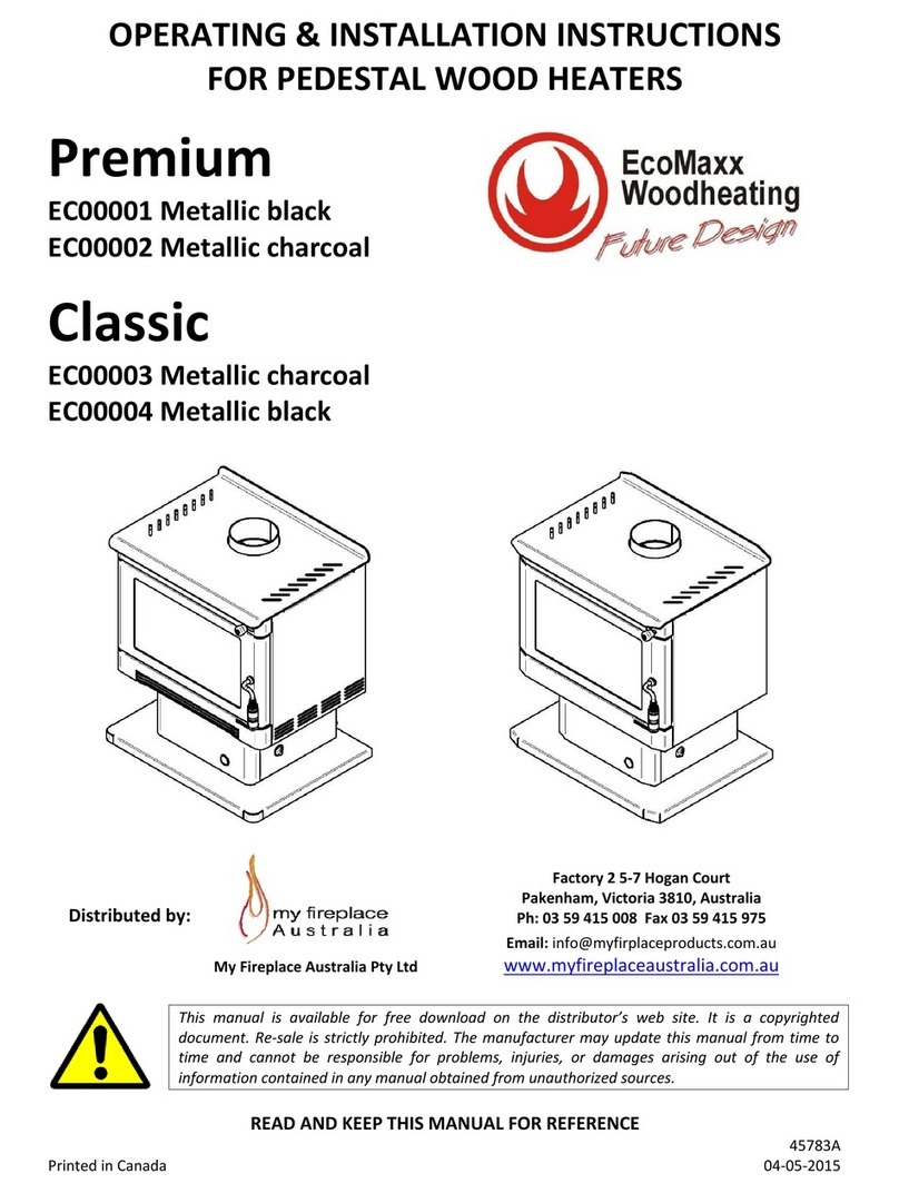 Ecomaxx Premium EC00001 Operating & installation instructions